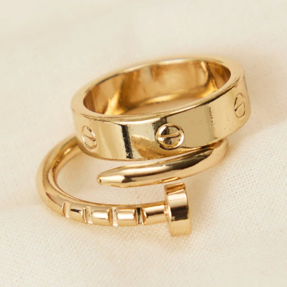 Altar'd State Wrapped Nail Ring Set - size 7